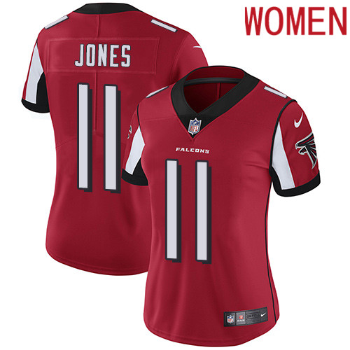 2019 Women Atlanta Falcons 11 Jones red Nike Vapor Untouchable Limited NFL Jersey